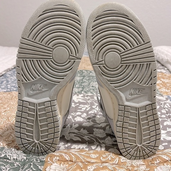 Nike Dunk High Sail Football Grey Nike High-Top Sneakers Size 8 - Picture 13 of 14